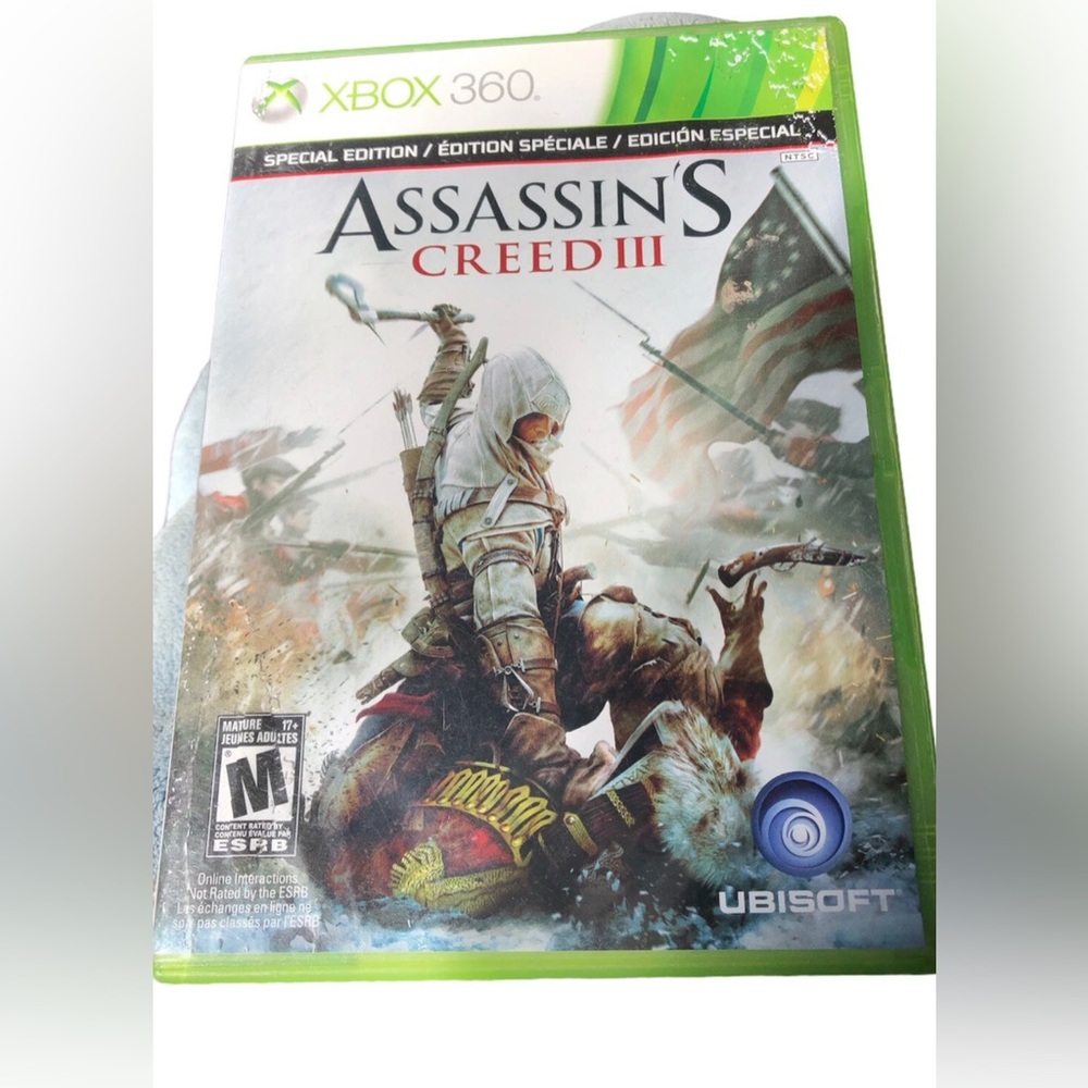 Assassin's Creed III (Microsoft Xbox 360, 2012) CIB, Tested